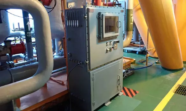 某海上平台回注水悬浮物粒径中值在线监测